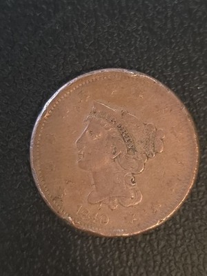 1840 Braided Hair Large Cent RB
