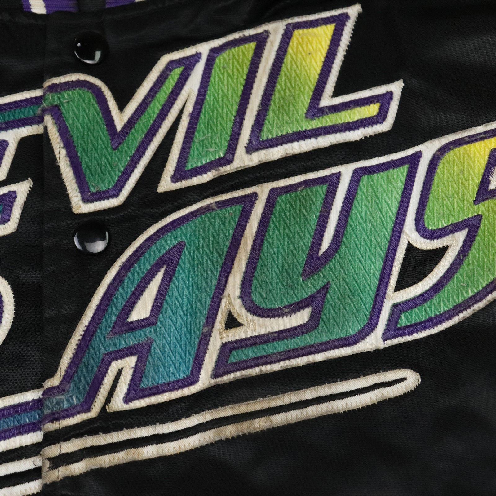 Vintage Starter Devil Rays Embroidered Satin Bomb… - image 3