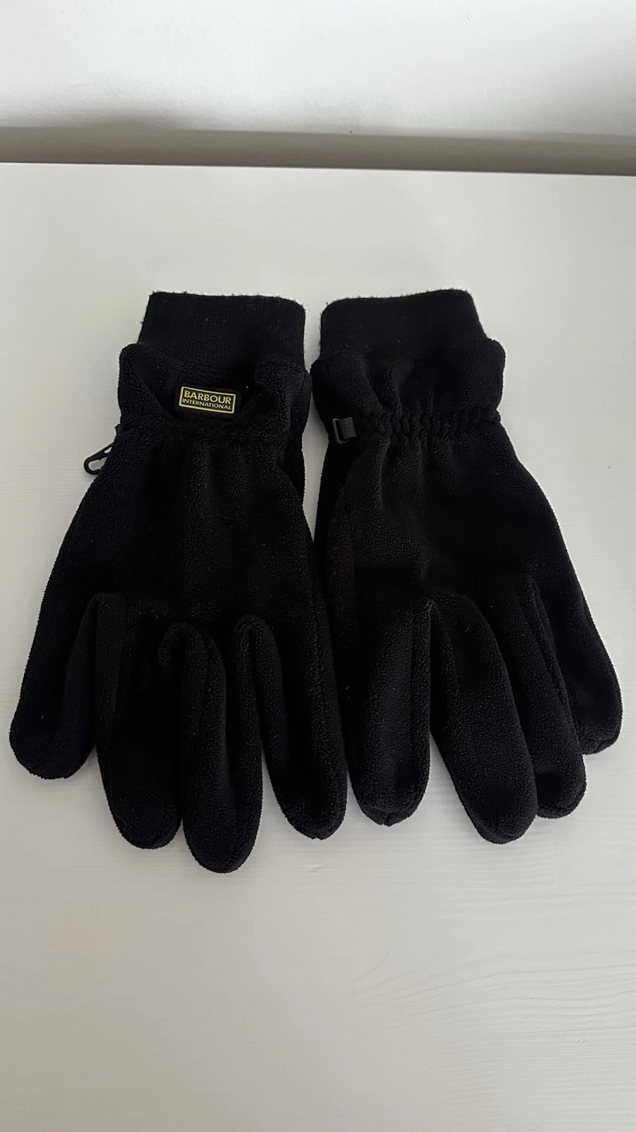 BARBOUR INTERNATIONAL FLEECE GLOVES – BLACK – THERMAL OUTDOOR – SIZE XL