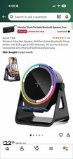 FBW Wireless Induction Speaker, Multifunctional Bluetooth Phone Holder with RGB