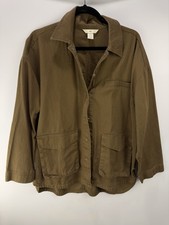 H M Women's Utility Jacket in Olive Brown S