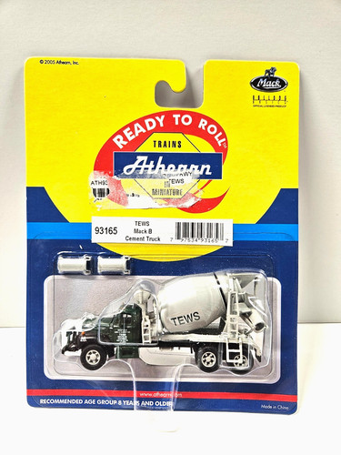 Camión de cemento Athearn HO Mack B "Tews", MFR. #93165.   Precintado, sin usar. | Zustand: New