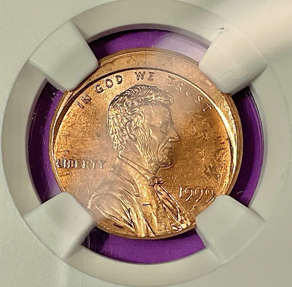 NGC 1999 Lincoln Cent ✦ Broadstruck UNC ✦ Rare NE Error ✦ “Don’t Tread On Me” - Image 3 of 4