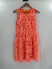 Gorgeous Madewell Orange Lace Sleeveless Blossom Dress Size 6 EUC