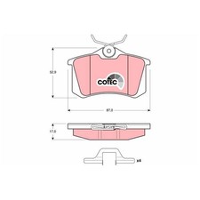 Satz Bremsbeläge Bremsklötze hinten für Skoda Fabia 4 PJ3 Kamiq NW4 | 2459365