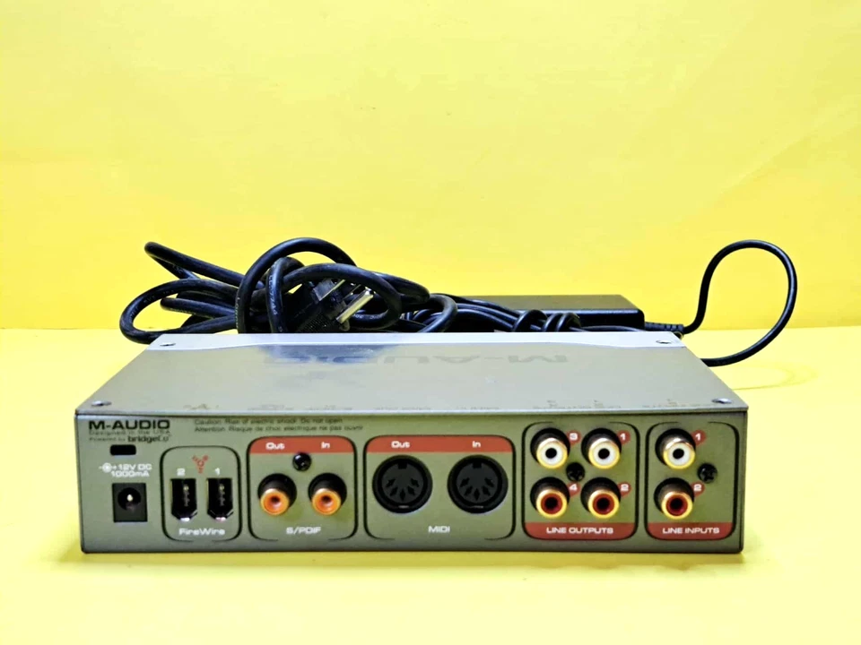 ⚡M-AUDIO FIREWIRE AUDIOPHILE EXTERNAL SOUND CARD USB SOLO RECORDING INTERFACE ⚡ - Image 4 of 4