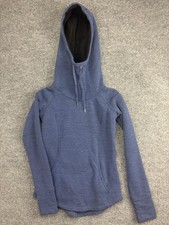 Sudadera con Capucha Marmot para Mujer XS Azul Polar Pullover Bolsillo Canguro