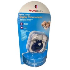 CVS Health Micro Temple Digital Thermometer 6 Second 202227 New