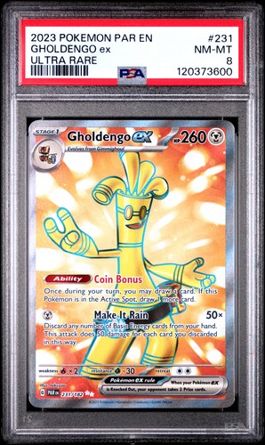 Gholdengo ex graded PSA 8 for sale on eBay
