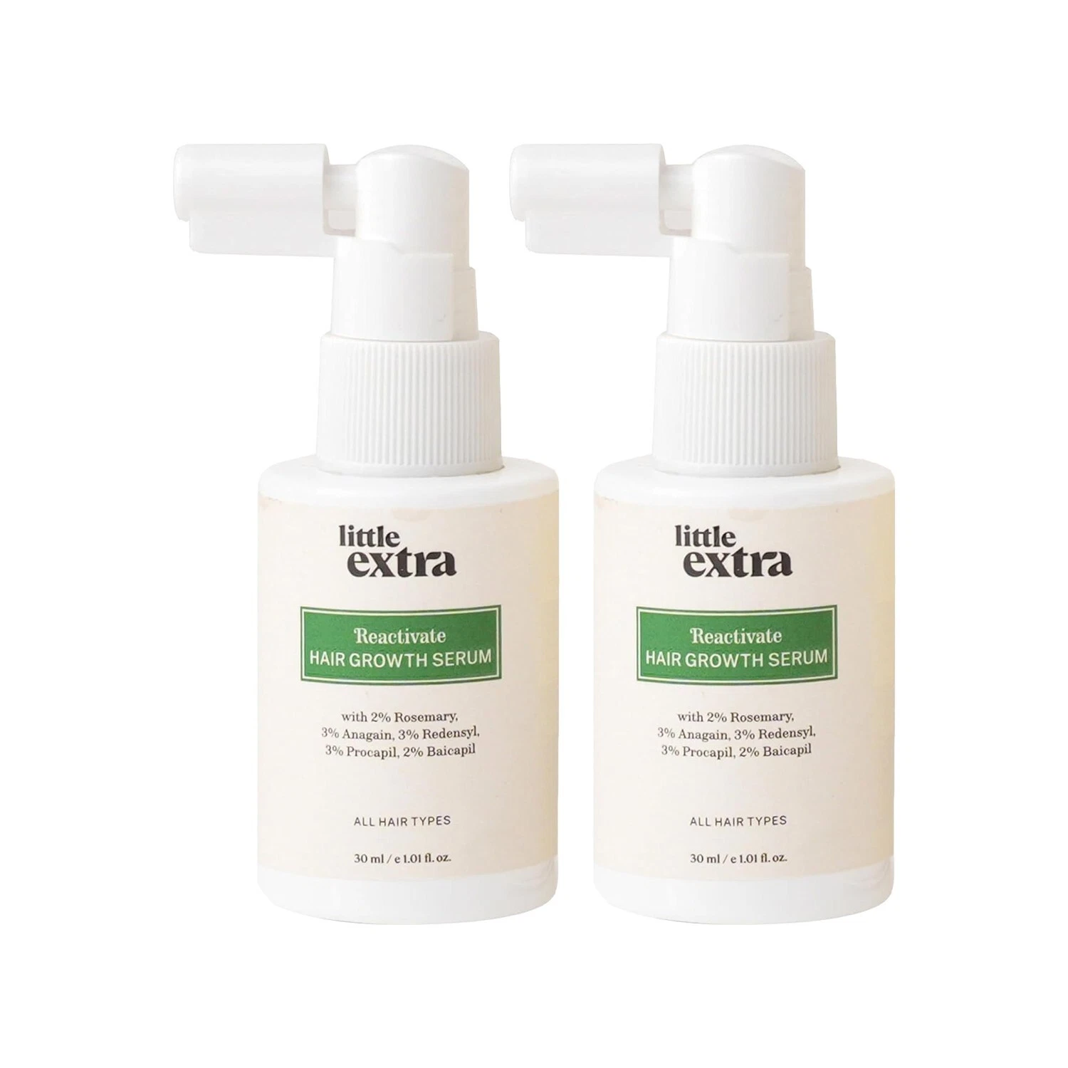 Little Extra Reactivate Hair Growth Serum with Redensyl 30ml Pack of 2