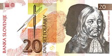 05 Slovenia / Slowenien P12a 20 Tolarjev 1992 UNC