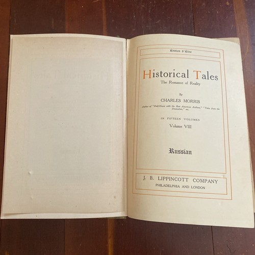 Vintage Russian HISTORICAL TALES Book Charles Morris 1908 Volume 8 Lippincott - Picture 11 of 24
