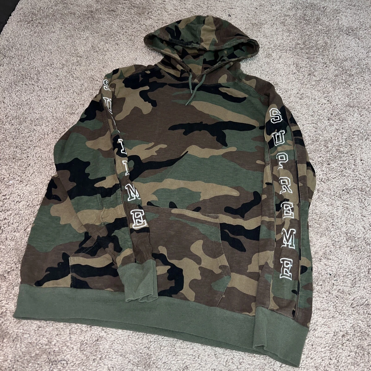 Supreme Box Logo Hooded Sweatshirt Camo Men's - FW16 - US