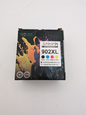 AnkInk 902-XL Ink Cartridge for HP 902XL Officejet Pro 6960 6968 6970 6975 NEW