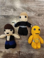 Crochet Amigurumi Doll Character Star Wars C3PO, Luke Skywalker, Han Solo knit
