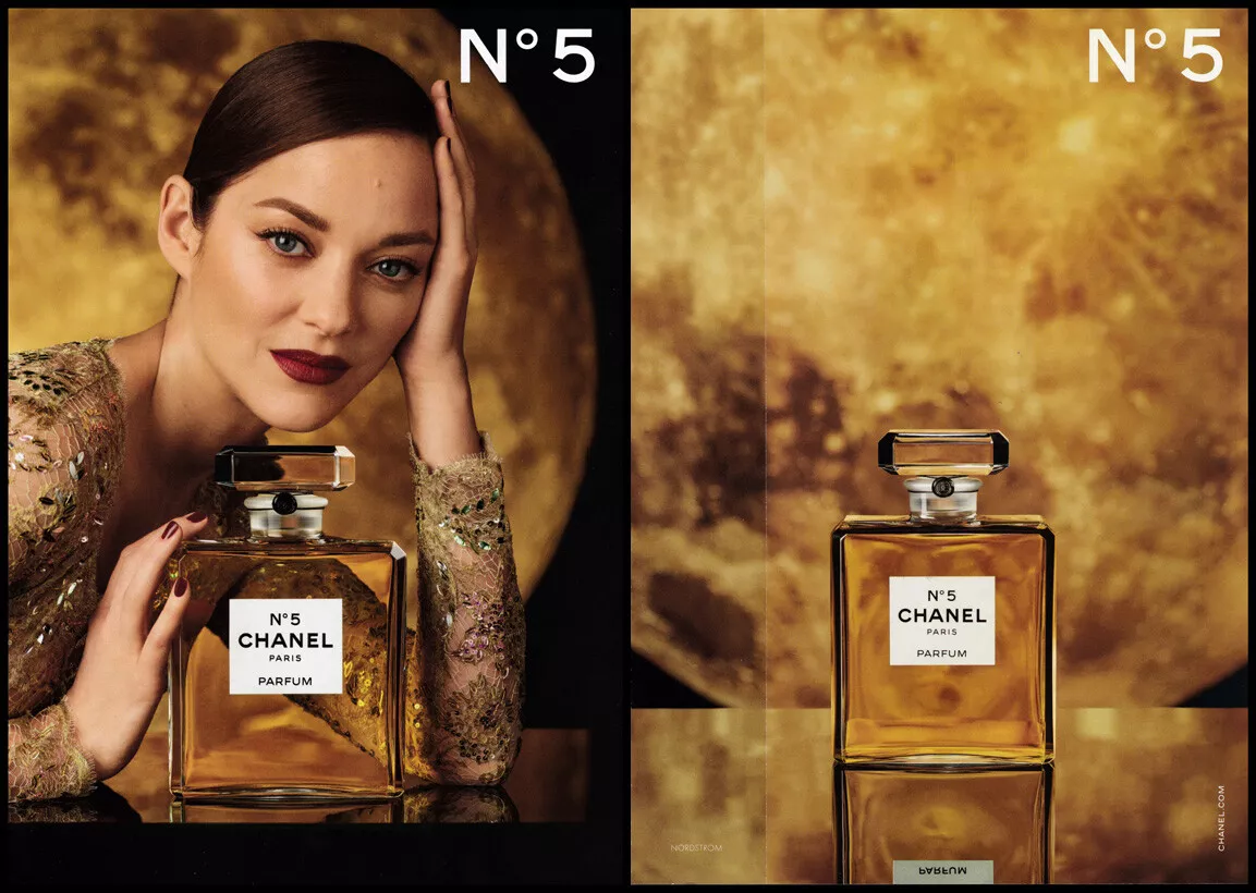 Marion Cotillard 2-page clipping 2021 ad for Chanel No. 5