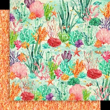 Graphic45 OCEANS OF LOVE (1 PC) 12x12 TWO-SIDED PRINTED CARDSTOCK