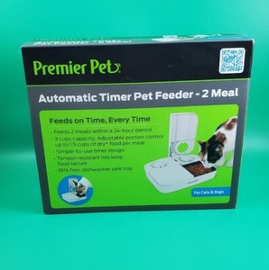 Premier Pet Détecteur automatique de minuterie pour animaux, 2 X 1.5 Repas en tasse