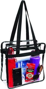 clear plastic tote bags with zipper