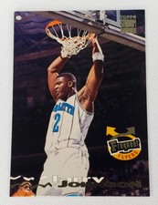 1993-94 Topps Stadium Club Basketball Frequent Flyers Larry Johnson #185 Hornets
