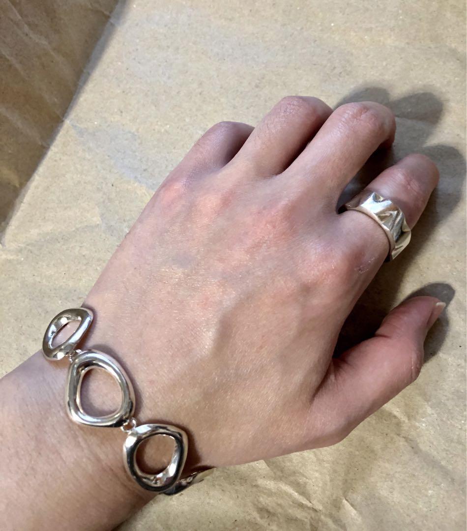 Men's Vintage Made in Mexico Silver Artist Bracelet Unique