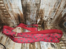 Vintage Christmas Suspenders Santa Claus Clip On Elastic Y-Shape Red CAS Germany