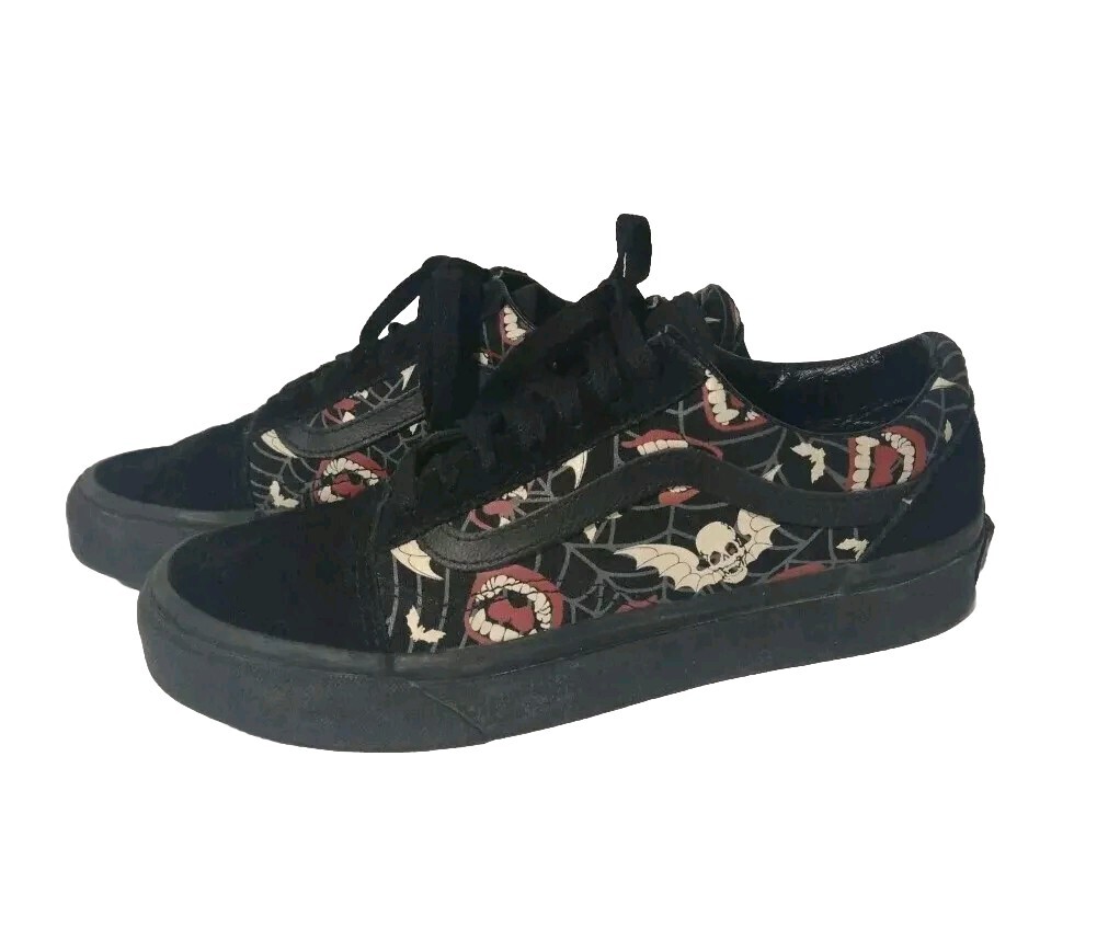 VANS Old Skool Glow in the Dark Frights Sneakers Shoes Vampire