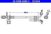 ATE 24.5296-0280.3 Bremsschlauch FüR Toyota