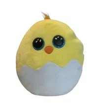 2021 Easter TY Squish-a-Boos POPPER Chick Cushion Pillow (Small Size) Plush