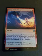 NM Foil Fiery Annihilation, MTG, Foundations, Magic the Gathering, 86