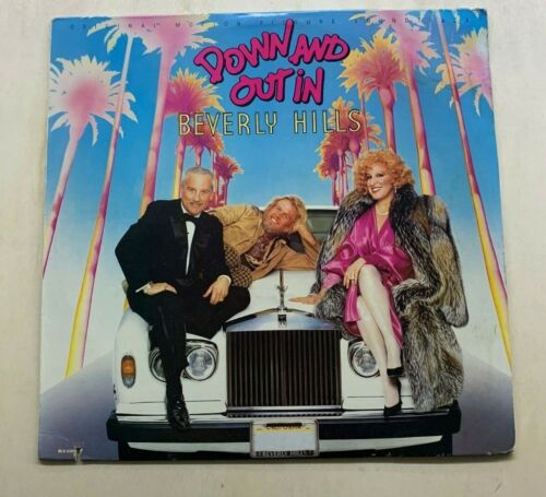 Various ‎– Down And Out In Beverly Hills 1986 US LP - Afbeelding 1 van 4