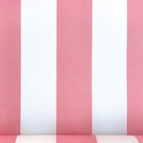 Sunbrella Canvas Fabric Pink and White Stripe for Awnings, Upholstery & Blinds eBay