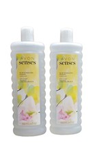 2-Avon Senses LILY AND HONEYSUCKLE BLOSSOM Bubble Bath 24 oz each-LARGE SIZE