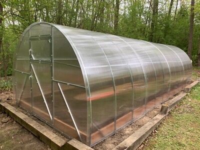 10 Wx26'L REINFORCED Walk-in Garden Greenhouse Kit w/Two doors POLYCARBONATE !!!