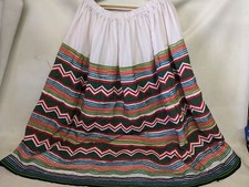 Seminole Miccosukee Women's Handmade Patchwork Patterned Skirt F5 
