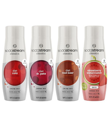 SodaStream Flavoring Diet Variety Pack Usa 14.8 Fl Oz Pack of 4