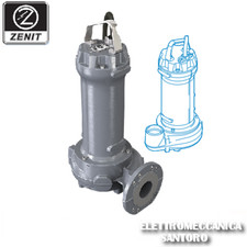 ELETTROPOMPA POMPA SOMMERSA VORTEX DRG 250/2/G65V KW 1,8 VOLT 380 ZENIT