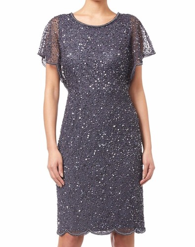 Adrianna Papell Beaded Cocktail Dress 