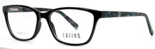 CASINO Beth Black Womens Semi Cat Eye Full Rim Eyeglasses 57-16-145 B:40
