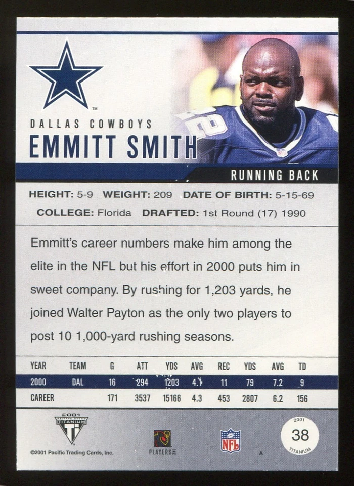 2001 Pacific Private Stock Titanium Football #1-144   -  Pick from List  [v7] - Image 2 of 4