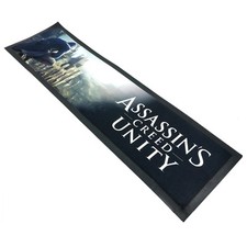 ASSASSINS CREED UNITY BAR RUNNER - 90 X 25 CM - Rubber Back - Barware Man Cave
