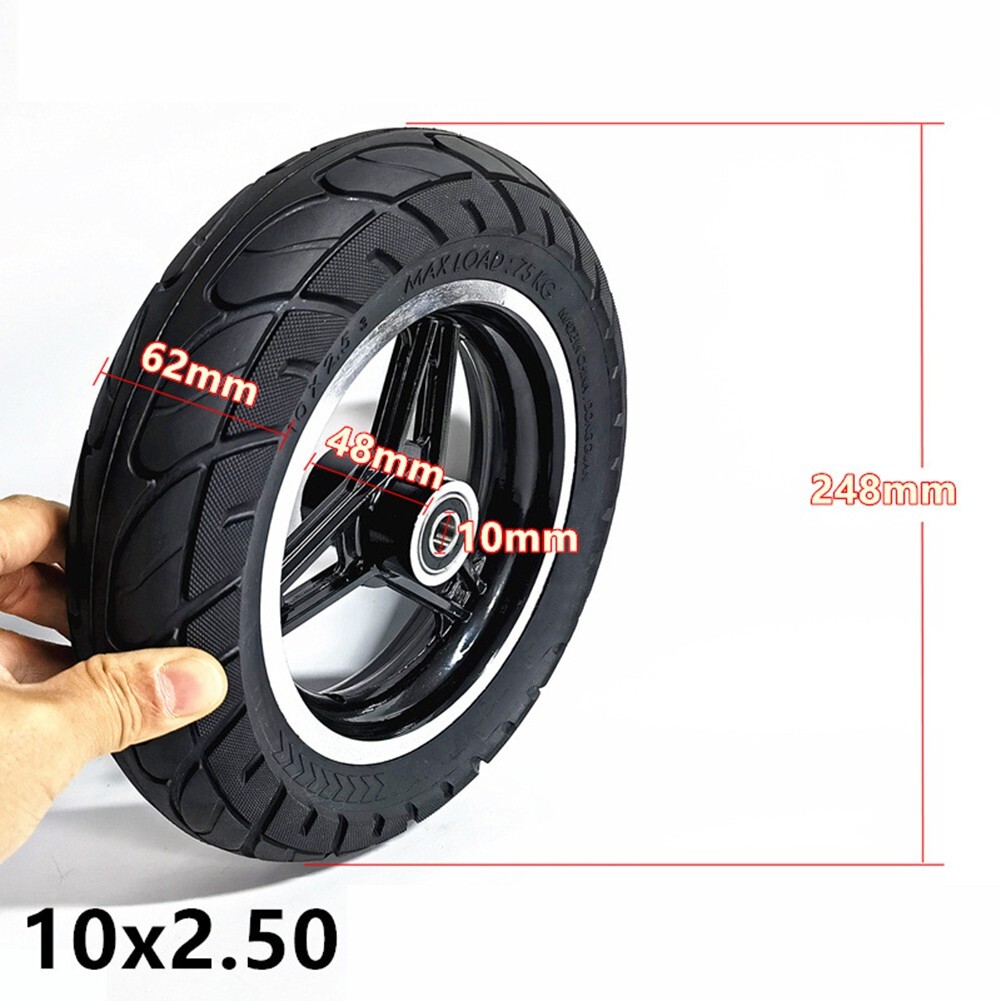 10-Inch Electric Scooter 10x2.50 Solid Tyre With Wheel Hub Assembly Whole Wheel