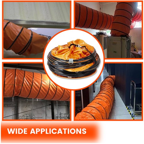 PVC Flexible Conductos Industrial Portátil Ventilador Extractor Manguera Resistente - Imagen 4 de 10