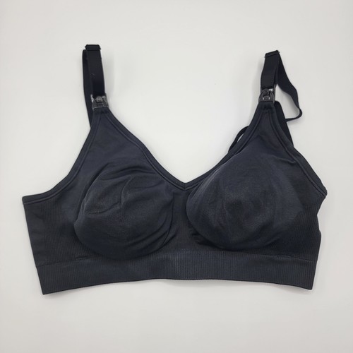 Bravado! Basics Nursing Maternity Bra Size M Soft Cup Wireless Snap in Black