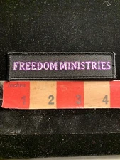 Though To Be Motorcycle Patch FREEDOM MINISTRIES Christian Biker Patch 93YK