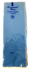 Vintage Blue Permanent Press Dacron/Cotton Handkerchief, New LL 