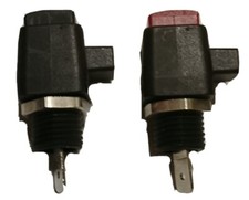 2x Schützinger SDK Rot + Schwarz Stecker-Schnelldruckklemme 4mm 