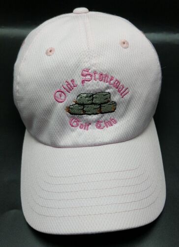 OLDE STONEWALL GOLF CLUB hat light pink adjustable lightweight cap - Picture 1 of 7