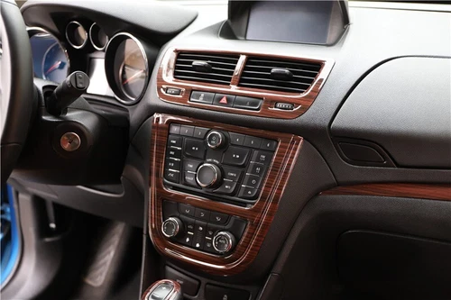 Wood Center Console CD Panel &Gear shift &Air Vent Cover Trim For Buick Encore - Picture 8 of 13