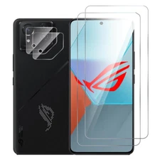 For Asus ROG Phone 8 Pro Tempered Glass Screen Protector+Camera Lens Protector